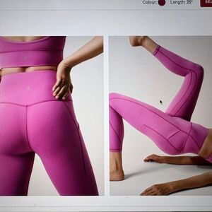 Lululemon Sonic Pink Align Leggings With Pockets - SIze 6
